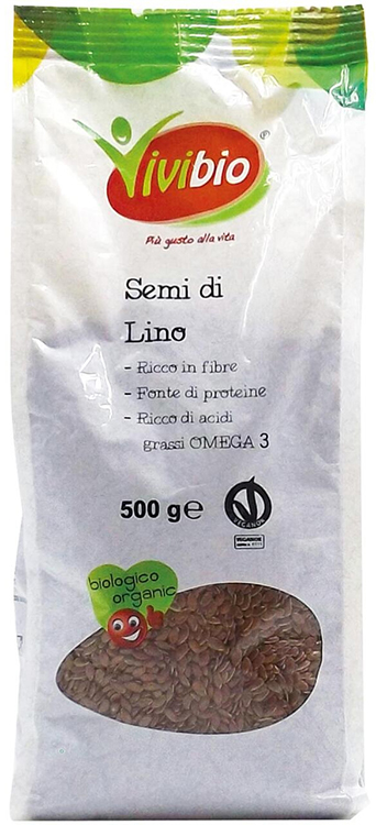 SEMI DI LINO VIVIBIO 500 G - Farmacia De Pasquale