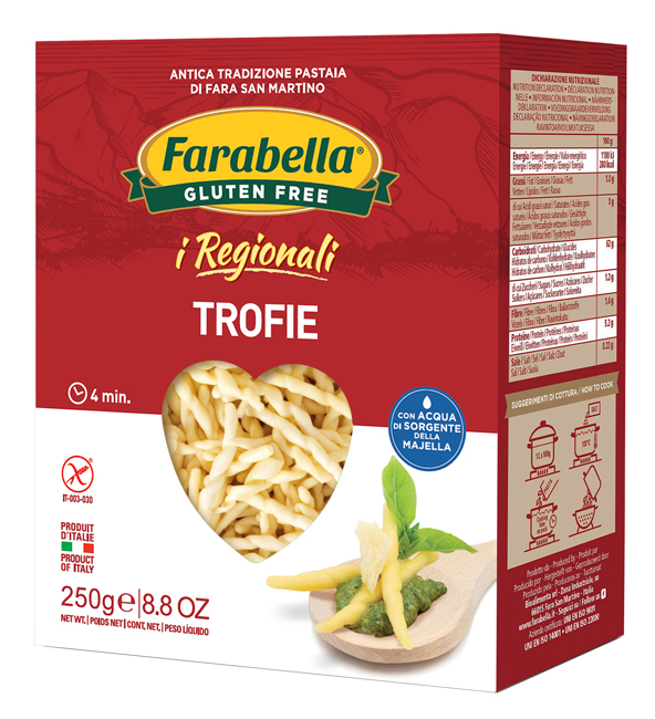 FARABELLA TROFIE I REGIONALI PASTA FRESCA STABILIZZATA 250 G - Farmacia De Pasquale