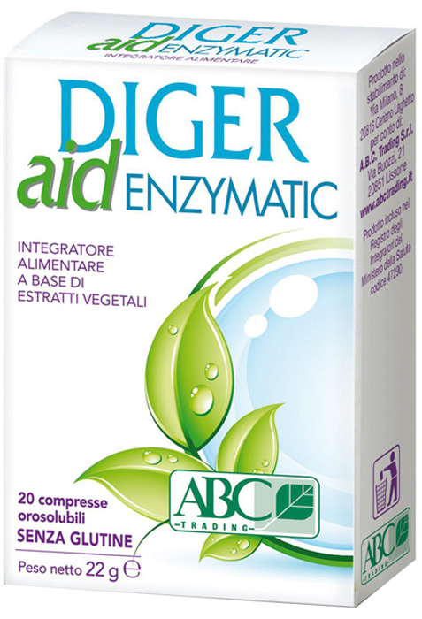 DIGER AID ENZYMATIC 20 COMPRESSE - Farmacia De Pasquale