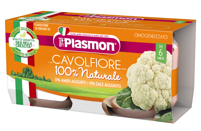 PLASMON OMOGENEIZZATO CAVOLFIORE 2 X 80 G - Farmacia De Pasquale