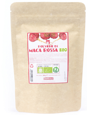 MACA ROSSA POLVERE BIO 200 G - Farmacia De Pasquale