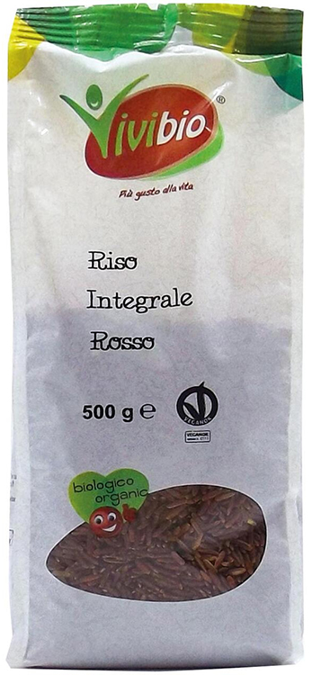 VIVIBIO RISO ROSSO BIO 500 G - Farmacia De Pasquale