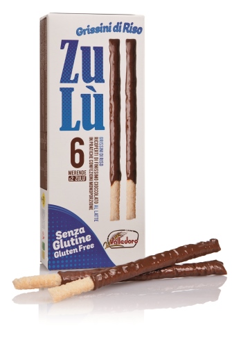 ZULU' GRISSINI DI RISO CON CIOCCOLATO FINISSIMO AL LATTE 12 X 11,66 G - Farmacia De Pasquale