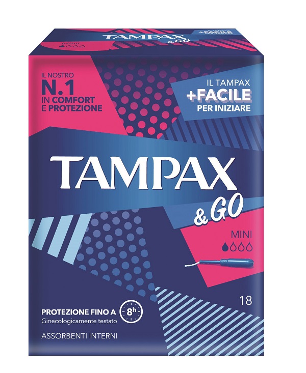 TAMPAX & GO MINI 18 PEZZI - Farmacia De Pasquale