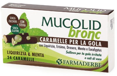 MUCOLID BRONC MENTA & LIQUIRIZIA 24 CARAMELLE - Farmacia De Pasquale