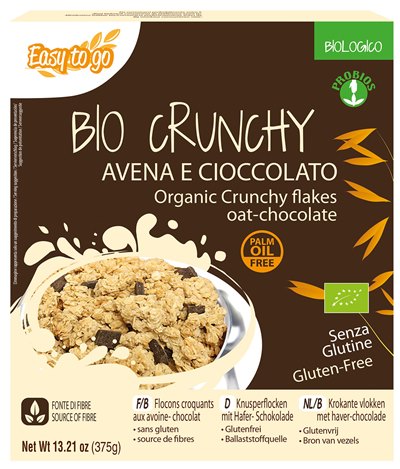 EASY TO GO BIO CRUNCHY AVENA E CIOCCOLATO 375 G - Farmacia De Pasquale