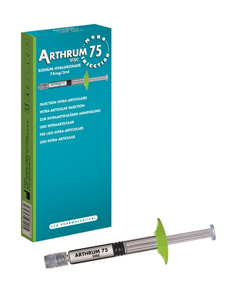SIRINGA INTRA-ARTICOLARE ARTHRUM VISC 75 MONO INJECTION ACIDO IALURONICO 3 ML - Farmacia De Pasquale