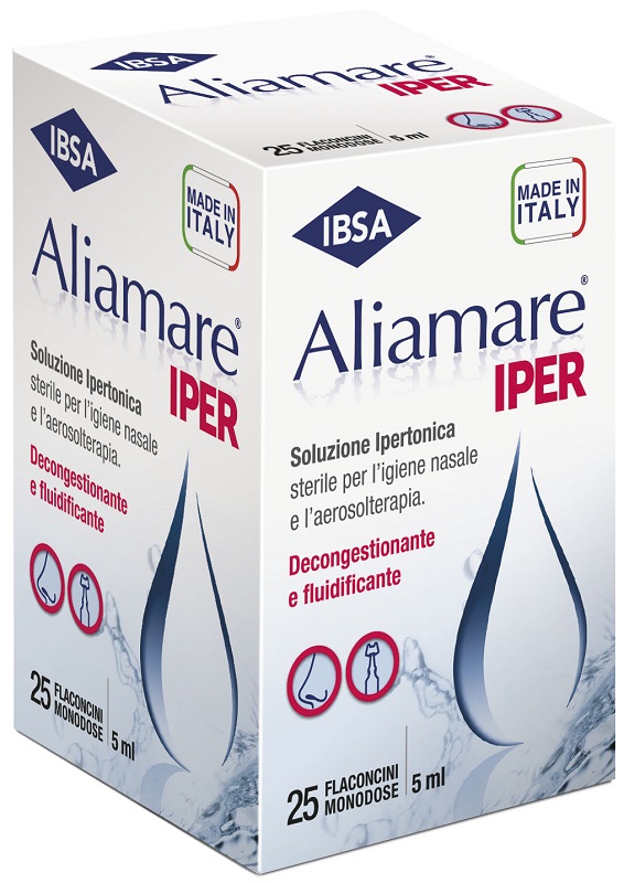 ALIAMARE IPER 25 FLACONCINI IPERTONICI DA 5 ML - Farmacia De Pasquale