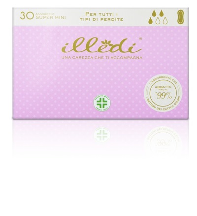 ILLEDI ASSORBENTI SUPER MINI 180 MM 30 PEZZI - Farmacia De Pasquale