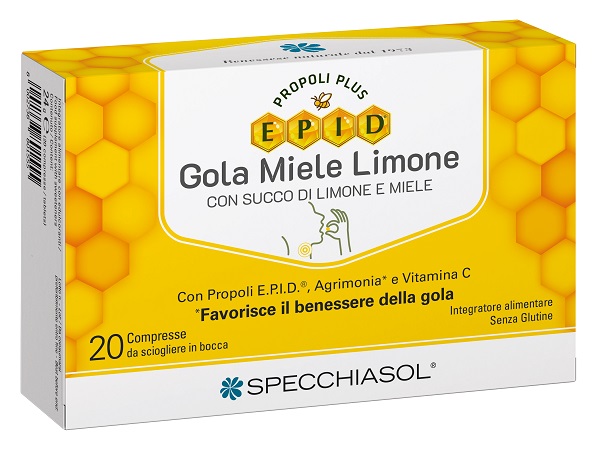 EPID GOLA MIELE LIMONE 20 COMPRESSE - Farmacia De Pasquale
