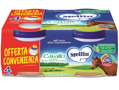 MELLIN OMOGENEIZZATO CAVALLO 4 X 80 G - Farmacia De Pasquale
