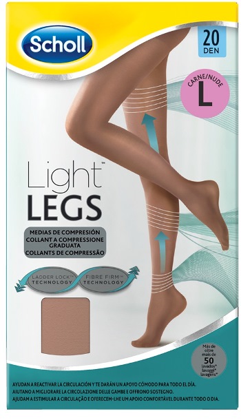 SCHOLL LIGHTLEGS 20 DENARI TAGLIA L COLORE NUDE 1 PAIO - Farmacia De Pasquale
