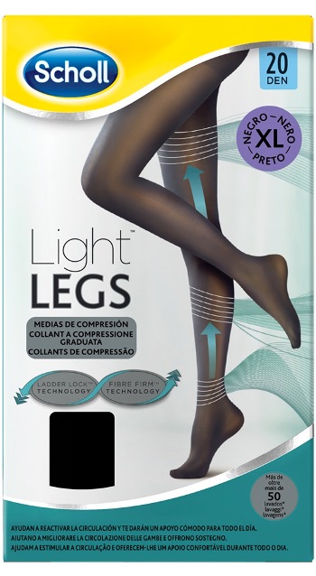 SCHOLL LIGHTLEGS 20 DENARI TAGLIA XL COLORE NERO 1 PAIO - Farmacia De Pasquale