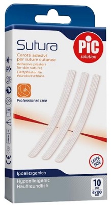 CEROTTO PER SUTURA PIC SOLUTION 6 X 100 MM 10 PEZZI - Farmacia De Pasquale