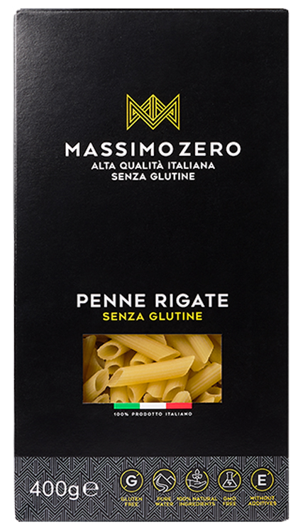MASSIMO ZERO PENNE RIGATE 400 G - Farmacia De Pasquale