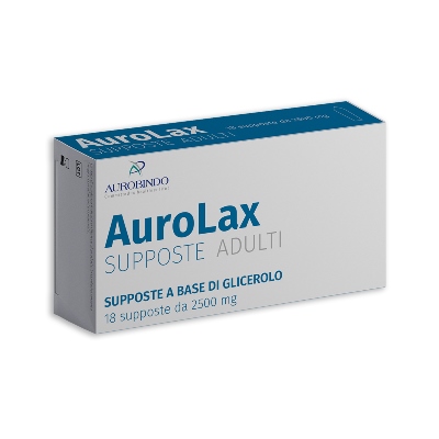 SUPPOSTE AUROLAX GLICEROLO 2500 MG 18 SUPPOSTE - Farmacia De Pasquale