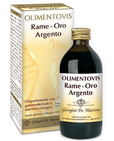 RAME ORO ARGENTO OLIMENTOVIS 200 ML - Farmacia De Pasquale