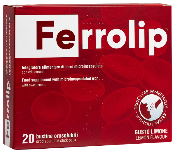 FERROLIP 20 BUSTINE OROSOLUBILI GUSTO LIMONE - Farmacia De Pasquale