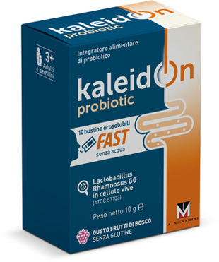 KALEIDON PROBIOTIC FAST FRUTTI DI BOSCO 10 BUSTE OROSOLUBILI - Farmacia De Pasquale