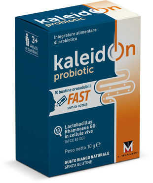 KALEIDON PROBIOTIC FAST BIANCO NATURALE 10 BUSTE OROSOLUBILI - Farmacia De Pasquale
