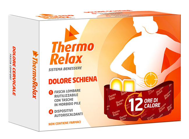 THERMORELAX FASCIA LOMBARE DOLORE SCHIENA+4 DISPOSITIVI AUTORISCALDANTI - Farmacia De Pasquale