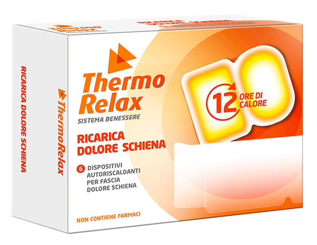 THERMORELAX RICARICA PER FASCIA DOLORE LOMBARE 6 DISPOSITIVI AUTORISCALDANTI - Farmacia De Pasquale