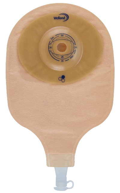 SACCA PER UROSTOMIA TRASPARENTE RITAGLIABILE AURUM CONVEX URO MIDI CON MIELE DI MANUKA DIAMETRO 13-48 MM INIZIO CONVESSITA' 48 MM 10 PEZZI - Farmacia De Pasquale