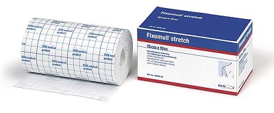 FASCIA AUTOADESIVA IPOALLERGENICA FIXOMULL STRETCH PER FISSAGGIO CATETERI M 5 X 5 CM - Farmacia De Pasquale