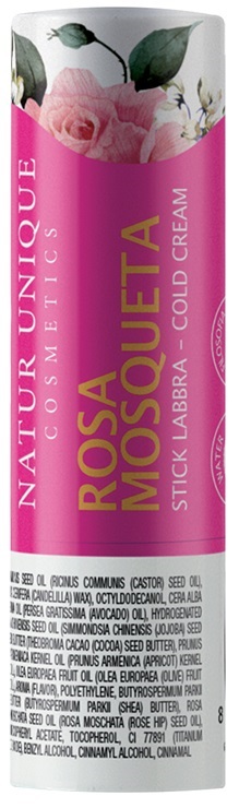 NATUR UNIQUE STICK LABBRA ROSA MOSQUETA - Farmacia De Pasquale