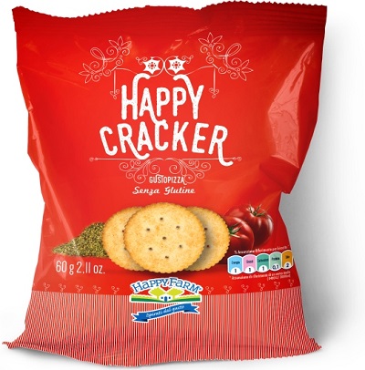 HAPPY FARM HAPPY CRACKERS GUSTO PIZZA 60 G - Farmacia De Pasquale