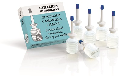 DYNACREN MICROCLISMI CAMOMILLA E MALVA 6 PEZZI DA 9 G PER ADULTI - Farmacia De Pasquale