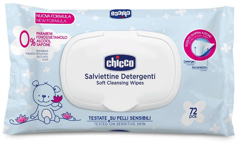 CHICCO COSMESI SALVIETTE 72 PEZZI PLAQ - Farmacia De Pasquale
