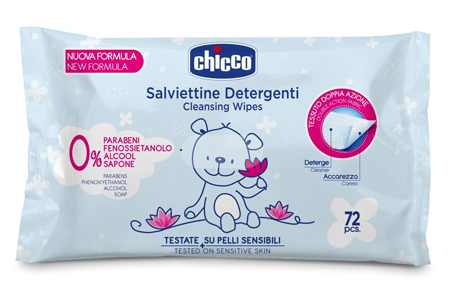 CHICCO COSMESI SALVIETT 72 PEZZI SENZA PLAQ - Farmacia De Pasquale
