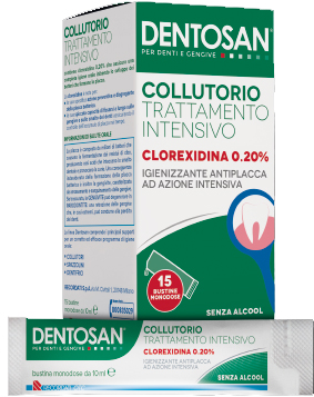 DENTOSAN COLLUTORIO MONODOSE INTENSIVO 0,20% 15 BUSTINE DA 10 ML - Farmacia De Pasquale