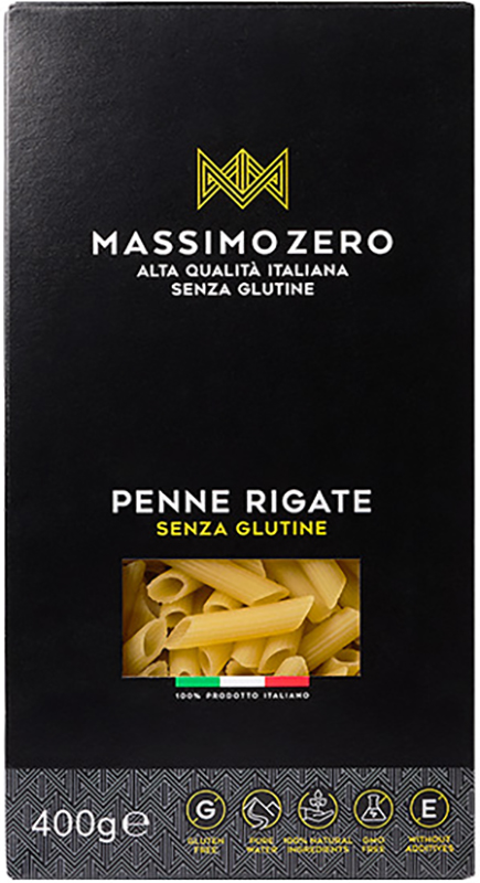 MASSIMO ZERO MEZZE PENNE RIGATE 400 G - Farmacia De Pasquale