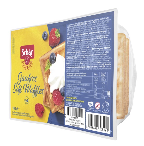 SCHAR GAUFRE SOFT WAFFLES 100 G - Farmacia De Pasquale