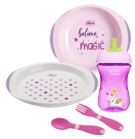 CHICCO SET PAPPA 12 MESI+ ROSA - Farmacia De Pasquale
