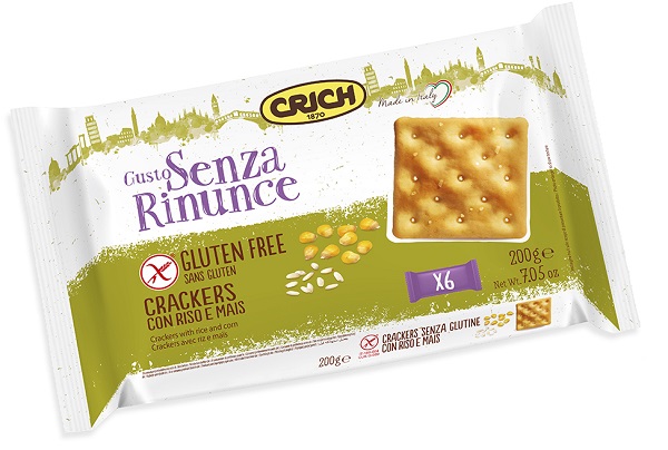 GUSTO SENZA RINUNCE CRACKERS CON RISO E MAIS 6 CONFEZIONI 200 G - Farmacia De Pasquale
