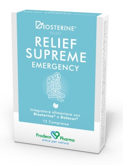 BIOSTERINE RELIEF SUPREME EMERGENCY 12 COMPRESSE - Farmacia De Pasquale