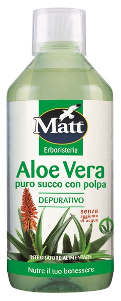 MATT ERBORISTERIA ALOE VERA PURA DEPURATIVO 500 ML - Farmacia De Pasquale