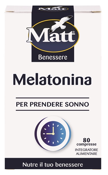MATT BENESSERE MELATONINA 80 COMPRESSE - Farmacia De Pasquale