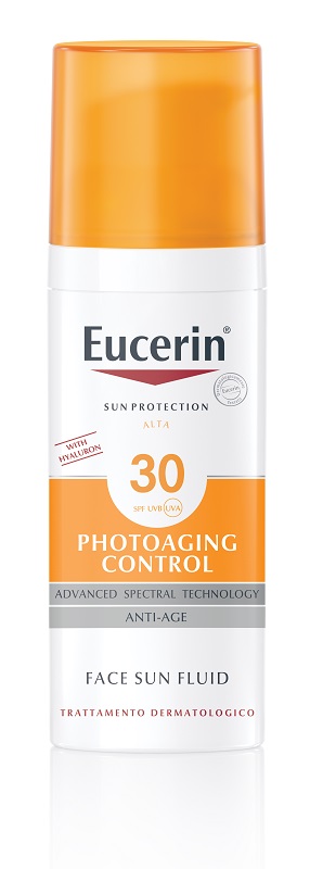EUCERIN SUN PROTECTION SPF 30 PHOTOAGING CONTROL FACE SUN FLUID ANTI AGE 50 ML - Farmacia De Pasquale