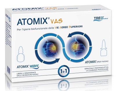 ATOMIX VAS KIT PER IGIENE FUNZIONALE DELLE VIE AEREE SUPERIORI ATOMIC WAVE + SPRAY - Farmacia De Pasquale