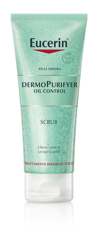 EUCERIN PELLE IMPURA DERMOPURIFYER OIL CONTROL SCRUB 100 ML - Farmacia De Pasquale