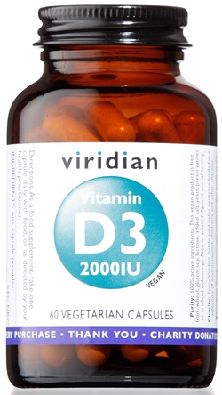 VIRIDIAN VITAMIN D3 2000IU 60CPS - Farmacia De Pasquale