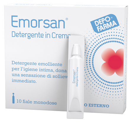 EMORSAN DETERGENTE IN CREMA 10 FIALE MONODOSE DA 3,5 ML - Farmacia De Pasquale