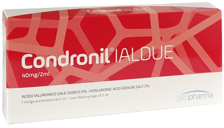 SIRINGA INTRA-ARTICOLARE CONDRONIL IALDUE PRERIEMPITA ACIDO IALURONICO SALE SODICO 40 MG 2 ML - Farmacia De Pasquale
