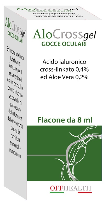 ALOCROSS GOCCE OCULARI ACIDO IALURONICO CROSS-LINKATO 0,2% E ALOE VERA 8 ML - Farmacia De Pasquale