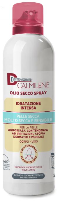DERMOVITAMINA CALMILENE OLIO SECCO SPRAY IDRATAZIONE INTENSA PER PELLE SECCA, MOLTO SECCA E SENSIBILE 200 ML - Farmacia De Pasquale