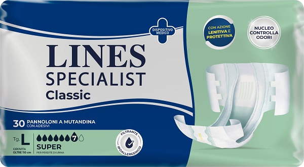 PANNOLONE A MUTANDA LINES SPECIALIST CLASSIC SUPER MG 30 PEZZI - Farmacia De Pasquale